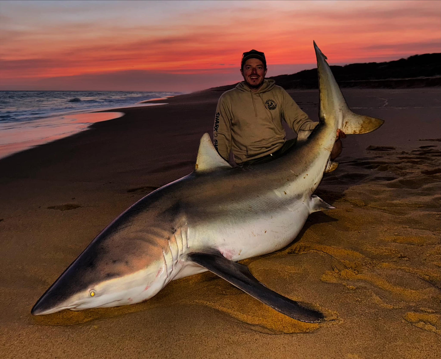 Shore based shark fishing