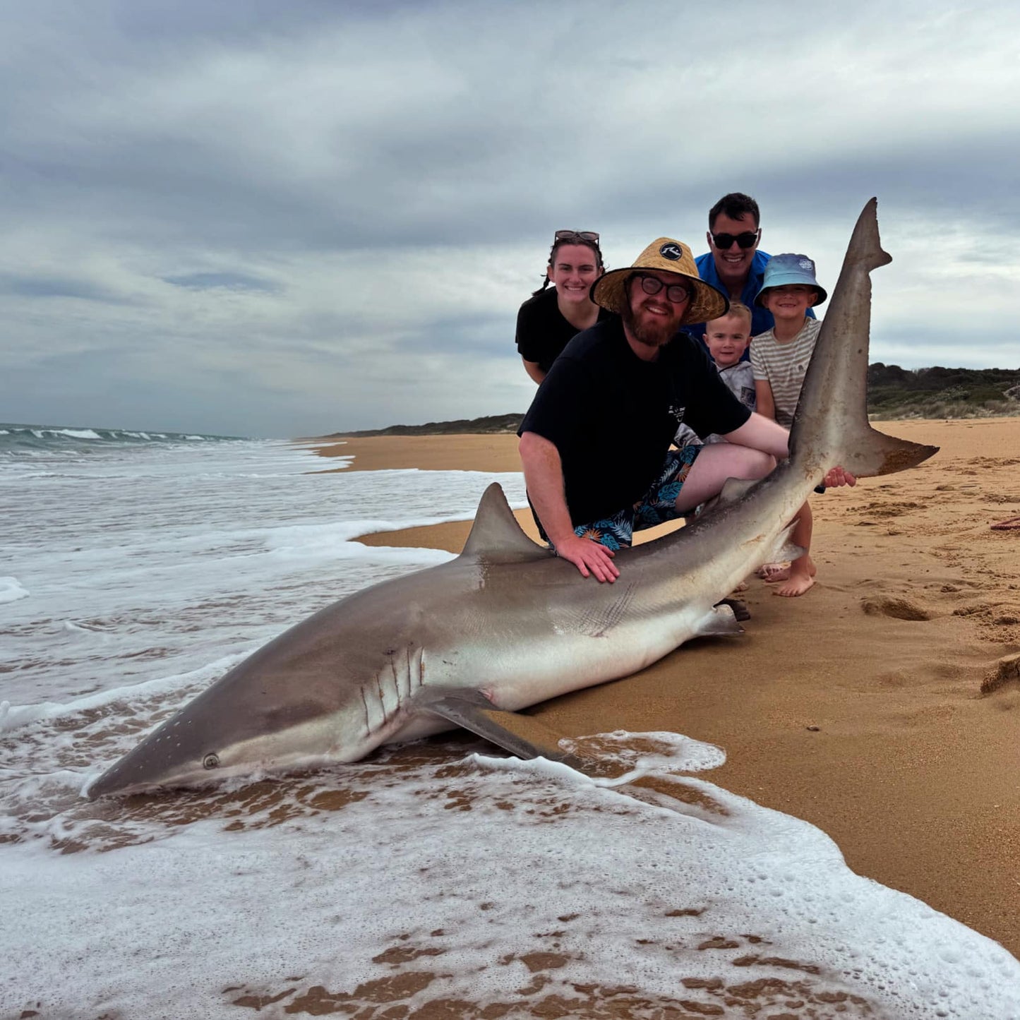 Shore based shark fishing