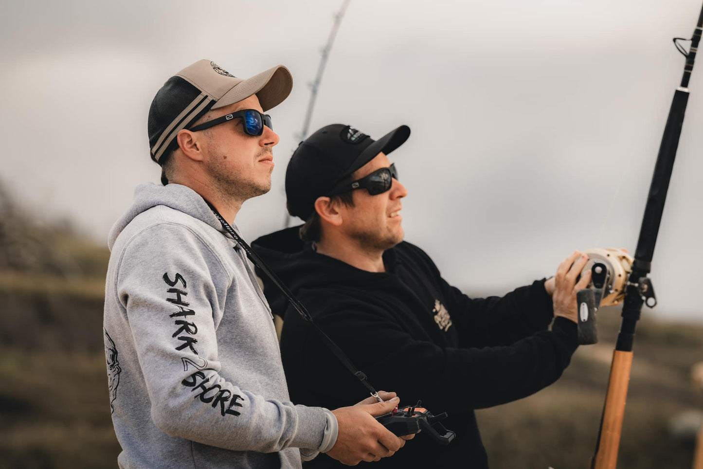 Shore based shark fishing