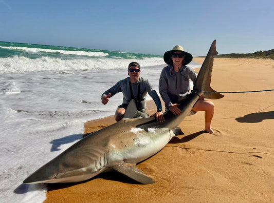 Shore based shark fishing